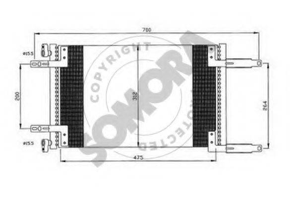 SOMORA 088060D Конденсатор, кондиціонер
