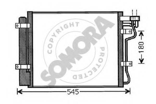 SOMORA 112060B Конденсатор, кондиціонер
