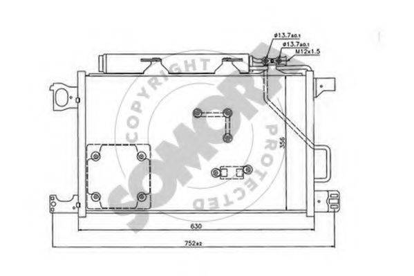 SOMORA 171360E Конденсатор, кондиціонер