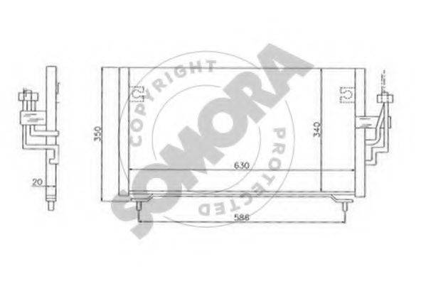 SOMORA 180760 Конденсатор, кондиціонер