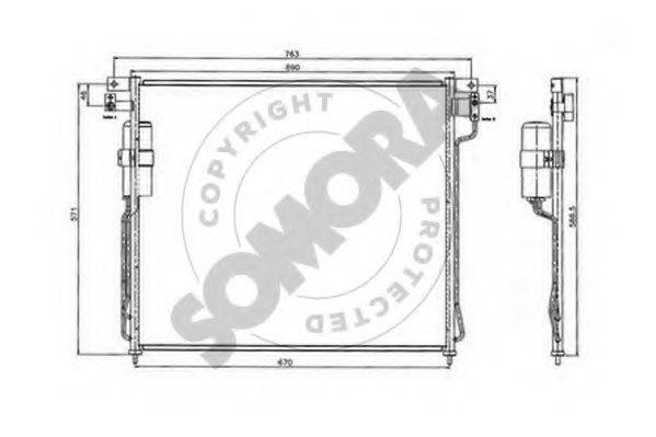 SOMORA 196260 Конденсатор, кондиціонер