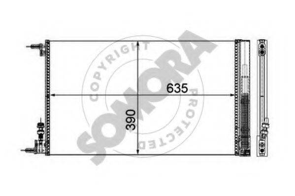 SOMORA 210860 Конденсатор, кондиціонер