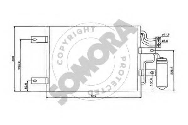 SOMORA 216060A Конденсатор, кондиціонер