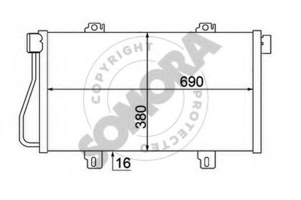 SOMORA 245560B Конденсатор, кондиціонер