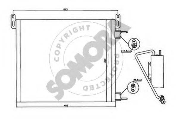 SOMORA 271360B Конденсатор, кондиціонер