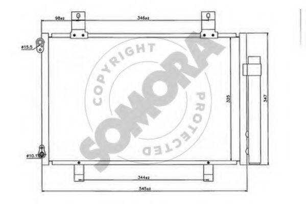SOMORA 301560 Конденсатор, кондиціонер