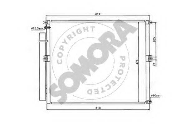 SOMORA 319660 Конденсатор, кондиціонер