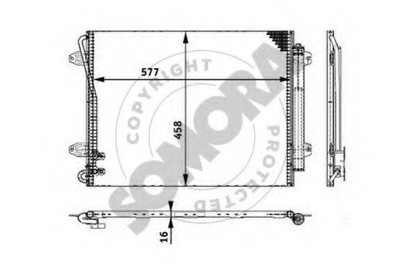 SOMORA 352460A Конденсатор, кондиціонер