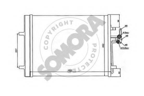 SOMORA 363460A Конденсатор, кондиціонер