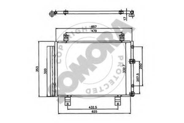 SOMORA 371160 Конденсатор, кондиціонер
