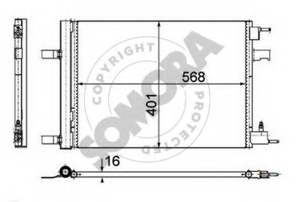 SOMORA 212060 Конденсатор, кондиціонер