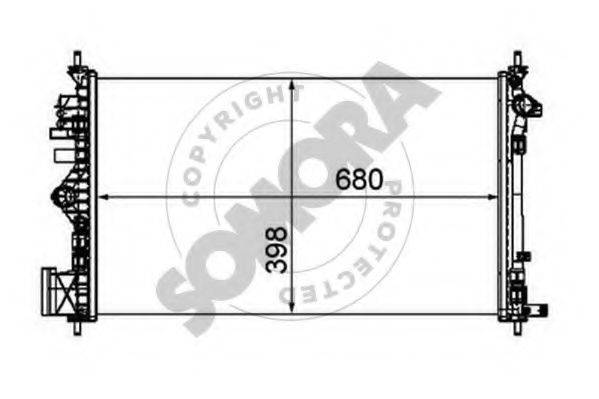 SOMORA 210840C Радіатор, охолодження двигуна