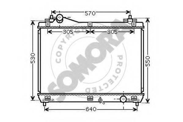 SOMORA 305140 Радіатор, охолодження двигуна