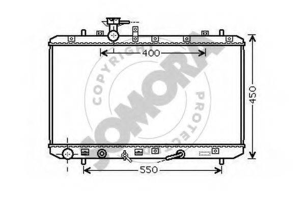 SOMORA 306040A Радіатор, охолодження двигуна