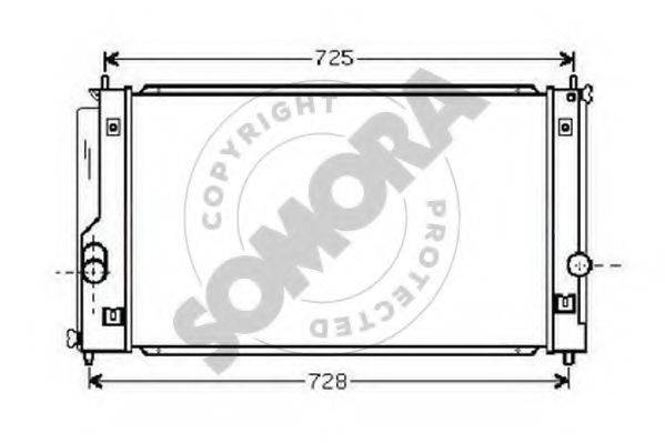SOMORA 317240 Радіатор, охолодження двигуна