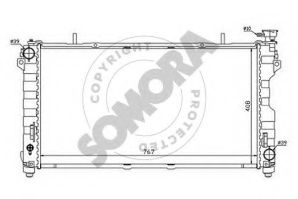 SOMORA 083040 Радіатор, охолодження двигуна