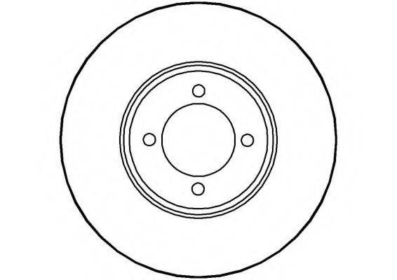 NATIONAL NBD098 гальмівний диск