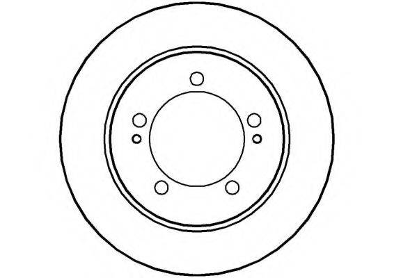 NATIONAL NBD1055 гальмівний диск