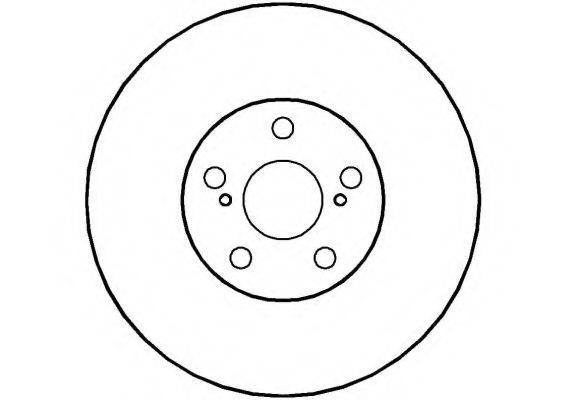 NATIONAL NBD1124 гальмівний диск