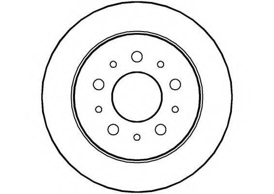 NATIONAL NBD1257 гальмівний диск