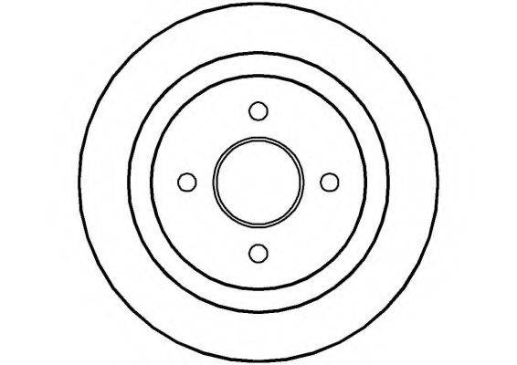 NATIONAL NBD208 гальмівний диск