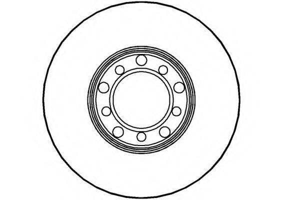 NATIONAL NBD235 гальмівний диск