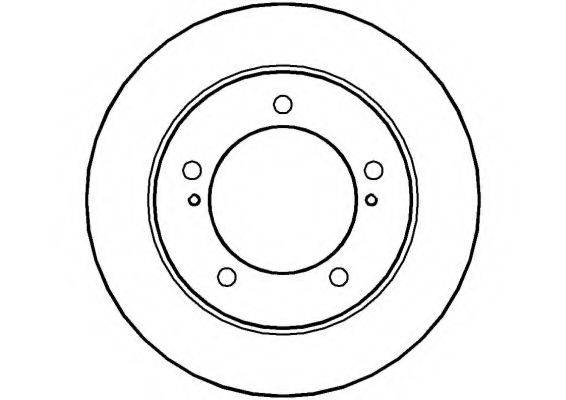 NATIONAL NBD257 гальмівний диск