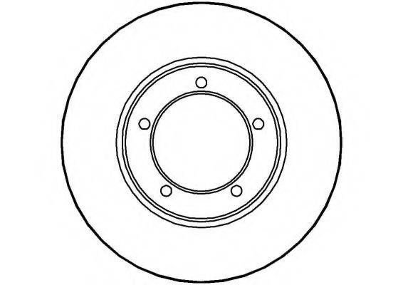 NATIONAL NBD282 гальмівний диск
