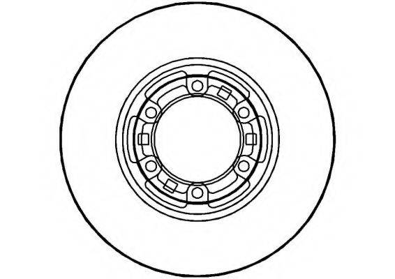 NATIONAL NBD364 гальмівний диск