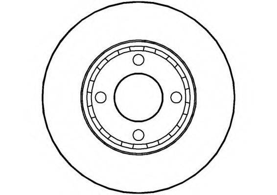 NATIONAL NBD386 гальмівний диск