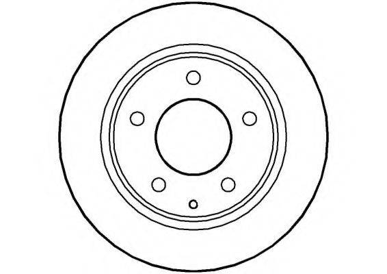 NATIONAL NBD525 гальмівний диск
