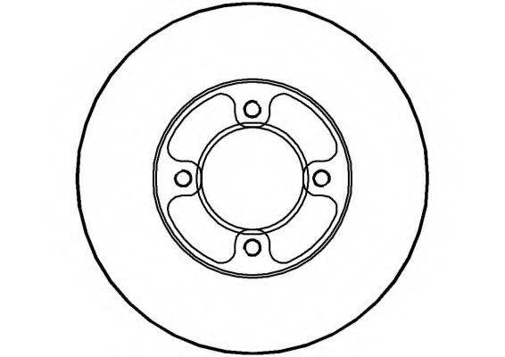 NATIONAL NBD611 гальмівний диск