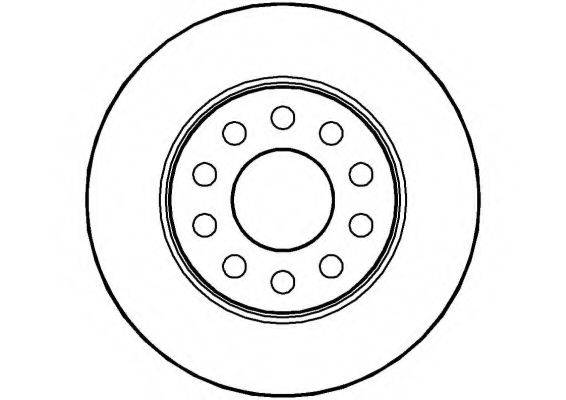 NATIONAL NBD711 гальмівний диск