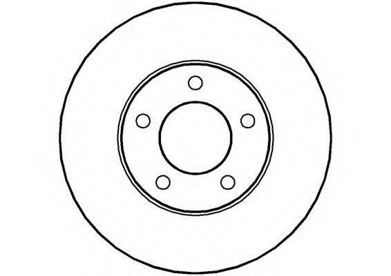 NATIONAL NBD757 гальмівний диск