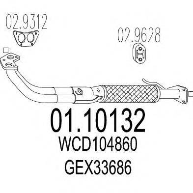 MTS 0110132 Труба вихлопного газу
