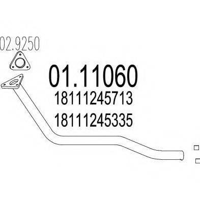 MTS 0111060 Труба вихлопного газу