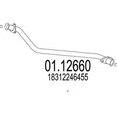 MTS 0112660 Труба вихлопного газу