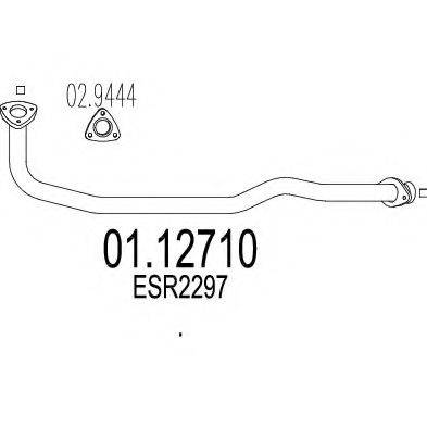 MTS 0112710 Труба вихлопного газу