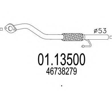MTS 0113500 Труба вихлопного газу