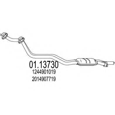 MTS 0113730 Труба вихлопного газу