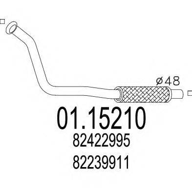 MTS 0115210 Труба вихлопного газу