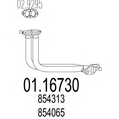 MTS 0116730 Труба вихлопного газу