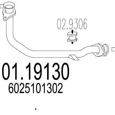 MTS 0119130 Труба вихлопного газу