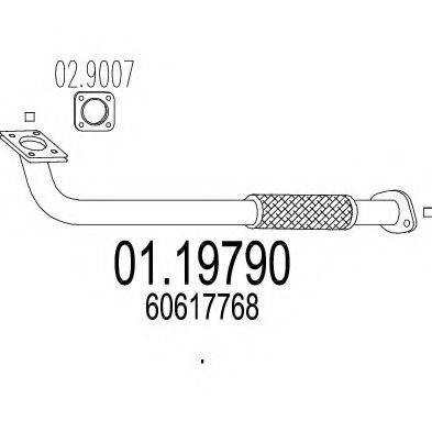 MTS 0119790 Труба вихлопного газу