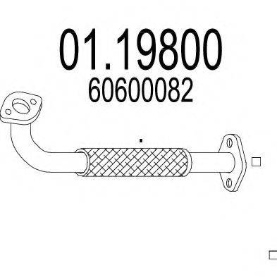 MTS 0119800 Труба вихлопного газу