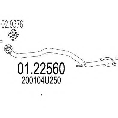 MTS 0122560 Труба вихлопного газу