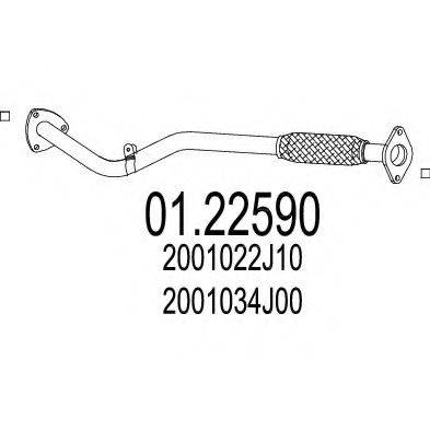 MTS 0122590 Труба вихлопного газу