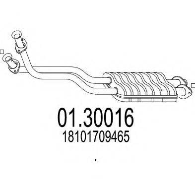 MTS 0130016 Передглушувач вихлопних газів