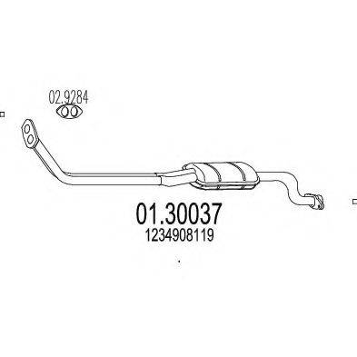 MTS 0130037 Передглушувач вихлопних газів