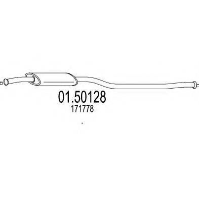 MTS 0150128 Середній глушник вихлопних газів